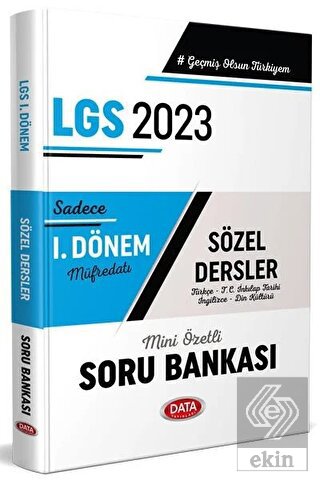 2023 LGS 1. Dönem Sözel Soru Bankası - Data Yayınl