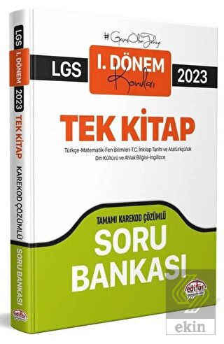 2023 LGS 1. Dönem Tüm Dersler Soru Bankası (Kareko