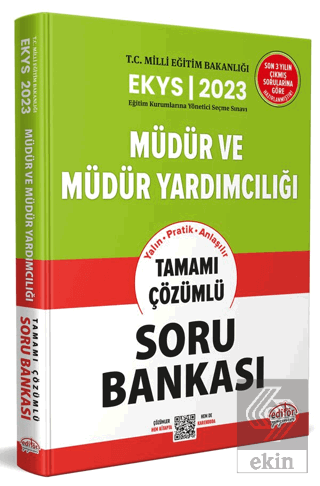 2023 MEB EKYS Müdür ve Müdür Yardımcılığı Çözümlü
