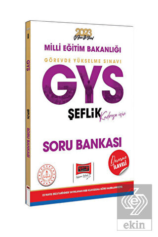 2023 MEB GYS Şeflik Kadrosu İçin Deneme İlaveli So