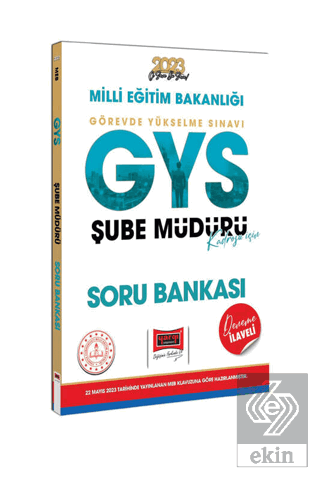 2023 MEB GYS Şube Müdürlüğü Kadrosu İçin Deneme İl