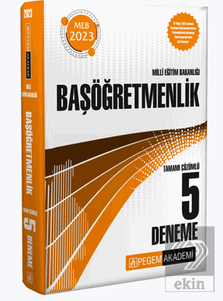 2023 Milli Eğitim Bakanlığı Başöğretmenlik 5 Denem