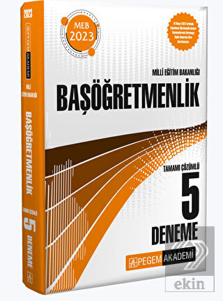 2023 Milli Eğitim Bakanlığı Başöğretmenlik 5 Denem