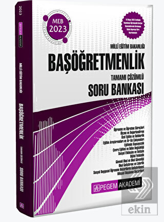 2023 Milli Eğitim Bakanlığı Başöğretmenlik Soru Ba