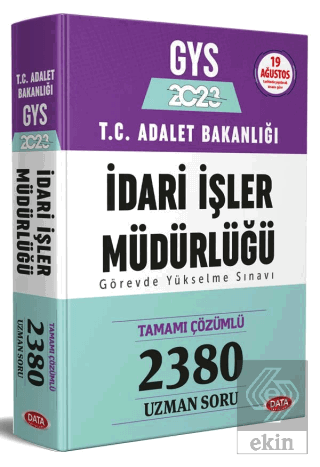 2023 T.C. Adalet Bakanlığı İdari İşler Müdürlüğü G