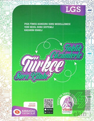 2023 Taktik Çözümlerle LGS Türkçe Soru Kitabı Kara