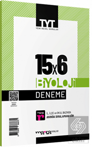 2023 TYT Biyoloji 15 Deneme Tamamı Video Çözümlü M