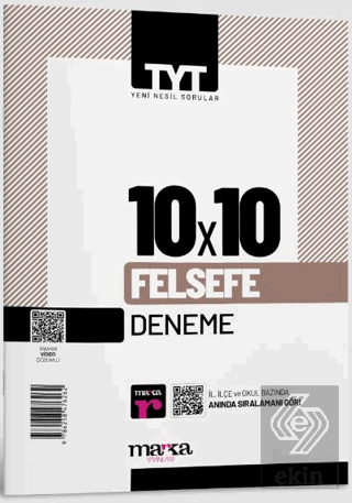 2023 TYT Felsefe 10 Deneme Tamamı Video Çözümlü Ma