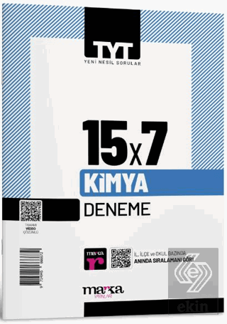 2023 TYT Kimya 15 Deneme Tamamı Video Çözümlü Mark