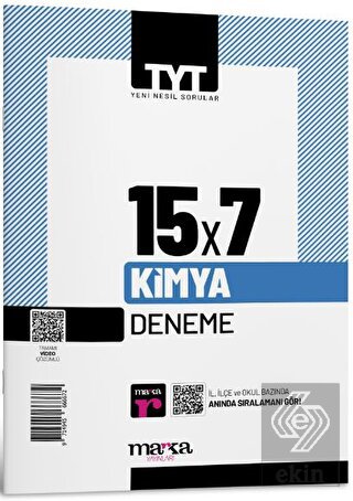 2023 TYT Kimya 15 Deneme Tamamı Video Çözümlü Mark