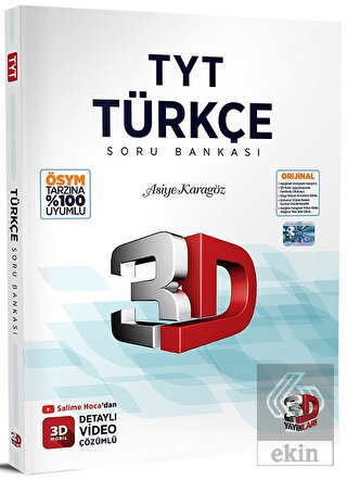 2023 TYT Türkçe Soru Bankası 3D Yayınları