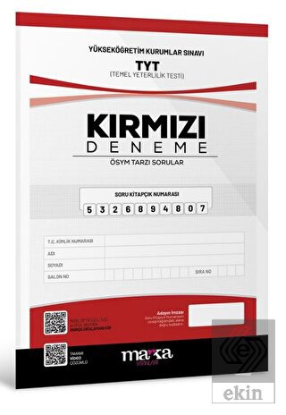 2023 TYT Yeni Nesil Tamamı Video Çözümlü Kırmızı D