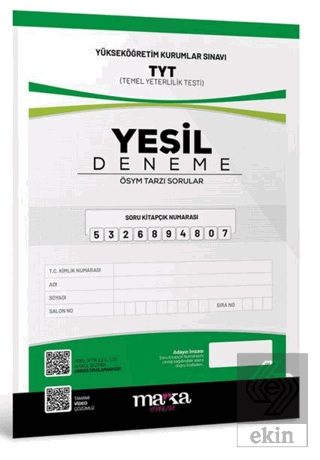 2023 TYT Yeni Nesil Tamamı Video Çözümlü Yeşil Den