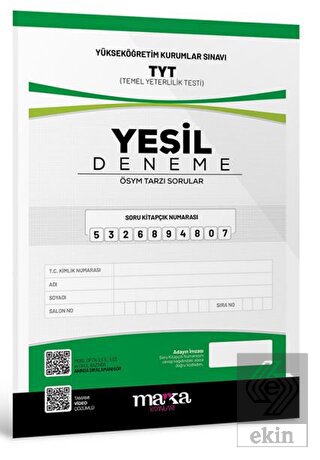 2023 TYT Yeni Nesil Tamamı Video Çözümlü Yeşil Den