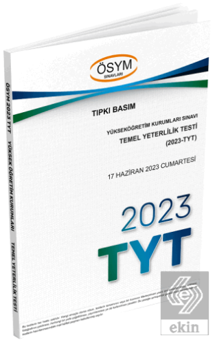 2023 YKS TYT Çıkmış Sorular Tıpkı Basım