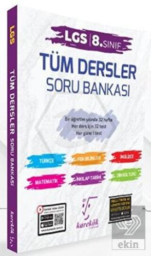 2024 8. Sınıf LGS Tüm Dersler Soru Bankası