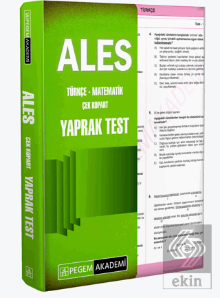 2024 ALES Çek Kopart Yaprak Test