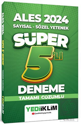 2024 ALES Sayısal - Sözel Tamamı Çözümlü Süper 5'l
