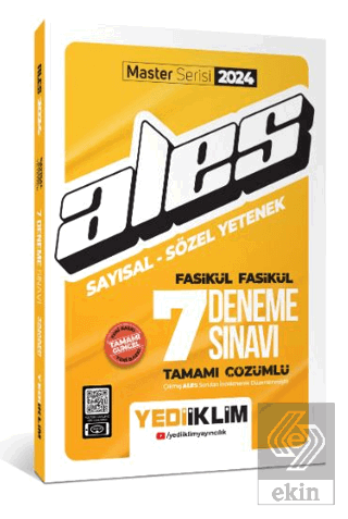 2024 ALES Sayısal - Sözel Yetenek Fasikül Fasikül