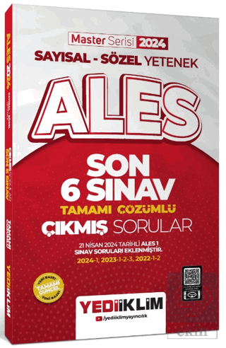 2024 ALES Sayısal - Sözel Yetenek Son 6 Sınav Tamamı Çözümlü Çıkmış So