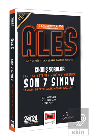 2024 ALES Son 7 Sınav Çıkmış Sorular (19 Kasım 202