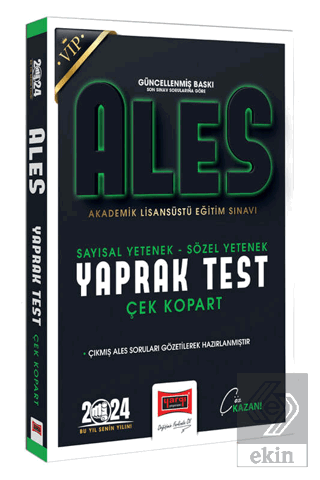 2024 ALES Vip Sayısal-Sözel Yetenek Çek Kopart Yap