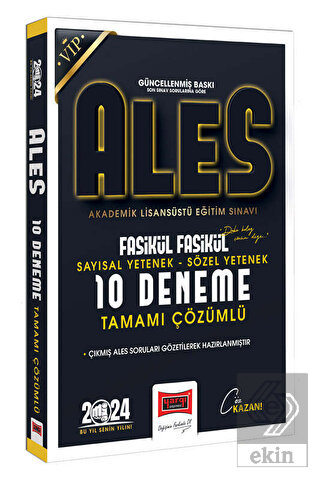 2024 ALES Vip Sayısal-Sözel Yetenek Fasikül Fasikü