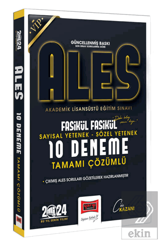 2024 ALES Vip Sayısal-Sözel Yetenek Fasikül Fasikü
