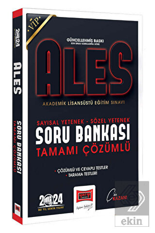 2024 ALES Vip Sayısal-Sözel Yetenek Tamamı Çözümlü