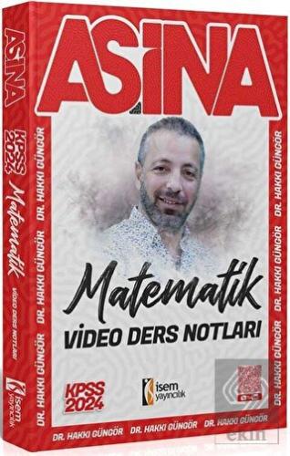 2024 Aşina KPSS Matematik Video Ders Notu