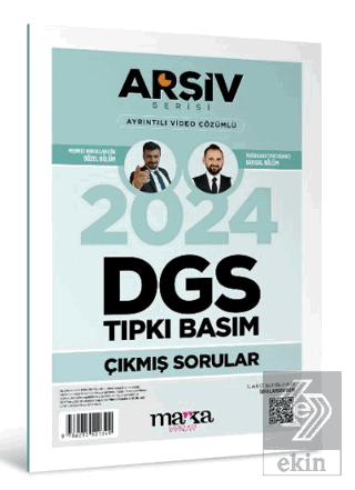 2024 DGS Arşiv Serisi Tıpkı Basım Çıkmış Sorular