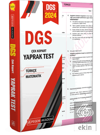 2024 DGS Çek Kopart Yaprak Test