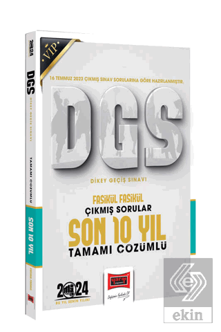 2024 DGS Çıkmış Sorular Fasikül Fasikül Tamamı Çöz