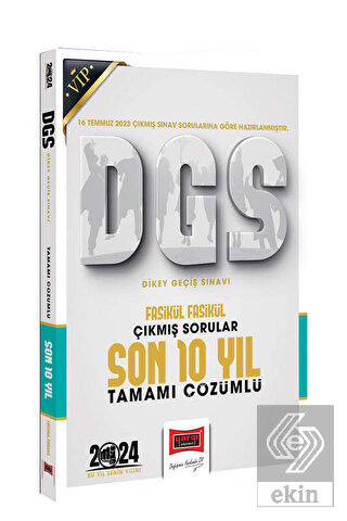 2024 DGS Çıkmış Sorular Fasikül Fasikül Tamamı Çöz