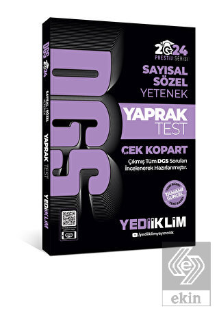 2024 DGS Sayısal-Sözel Yetenek Çek Kopart Yaprak T