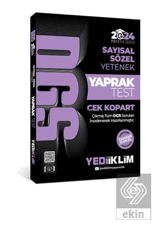 2024 DGS Sayısal-Sözel Yetenek Çek Kopart Yaprak T