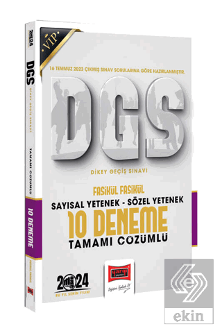 2024 DGS Sözel Sayısal Bölüm Tamamı Çözümlü Fasikü