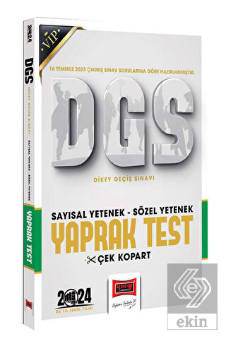2024 DGS Sözel Sayısal Bölüm Yaprak Test