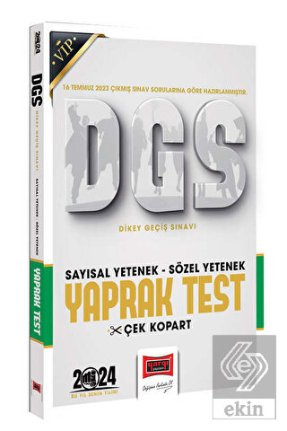 2024 DGS Sözel Sayısal Bölüm Yaprak Test