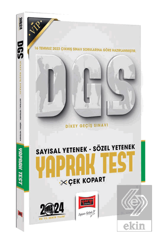 2024 DGS Sözel Sayısal Bölüm Yaprak Test