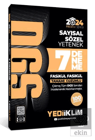 2024 DGS Tamamı Çözümlü 7 Fasikül Deneme
