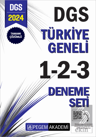 2024 DGS Tamamı Çözümlü Türkiye Geneli 1-2-3 (3'lü