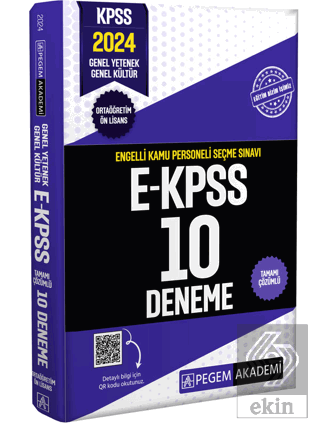 2024 E-KPSS Tamamı Çözümlü 10 Deneme (Ortaöğretim