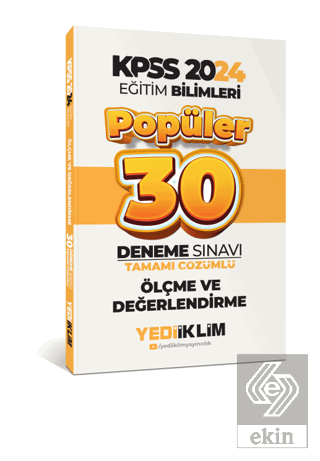 2024 Eğitim Bilimleri Ölçme Ve Değerlendirme Popül