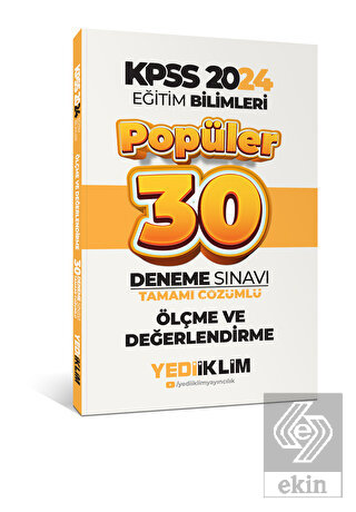 2024 Eğitim Bilimleri Ölçme Ve Değerlendirme Popül