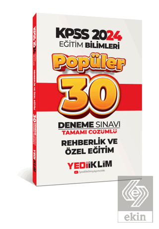 2024 Eğitim Bilimleri Rehberlik-Özel Eğitim Popüle