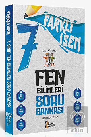 2024 Farklı İsem 7. Sınıf Fen Bilimleri Soru Banka
