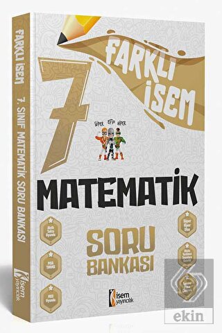2024 Farklı İsem 7. Sınıf Matematik Soru Bankası