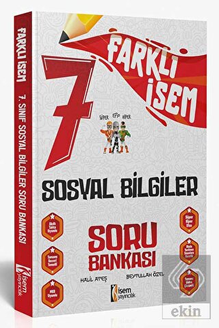2024 Farklı İsem 7. Sınıf Sosyal Bilgiler Soru Ban