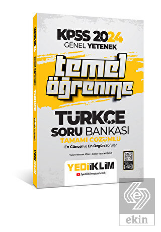 2024 Genel Yetenek Türkçe Temel Öğrenme Tamamı Çöz